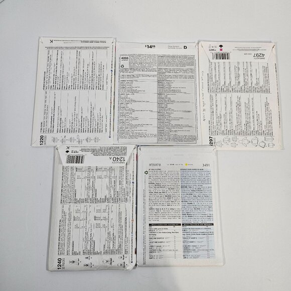 Doll Clothes Sewing Patterns Lot of 5 for 18 in Dolls Simplicity McCalls Uncut - Picture 2 of 8